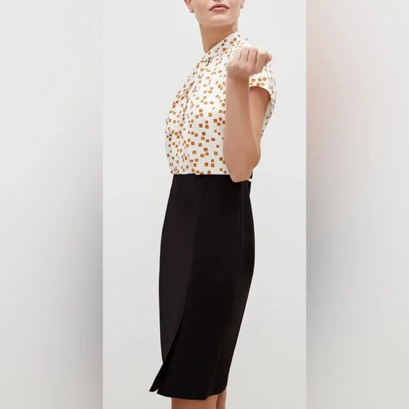 M.M. LaFleur The Adelaide Dress Mosaic Print Size 8 - Picture 3 of 9